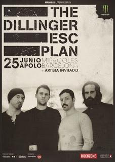 The Dillinger Escape Plan el 25 de junio en Barcelona