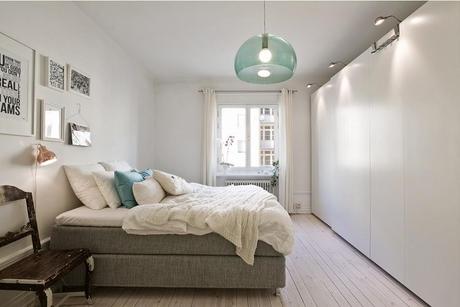 Estilo nórdico con una decoración en colores pastel y turquesa