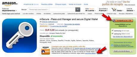 Amazon regala apps valoradas en 45€ durante 2 días La flecha de arriba a la derecha indica el botón en el que hay que pinchar para descargar la aplicación en la Nube/Cloud, mientras que la de abajo a la izquierda señala el botón para descargar la aplicación Tienda Apps