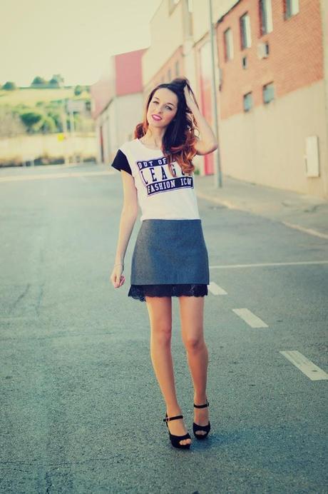 FALDA LENCERA FALDA LENCERA