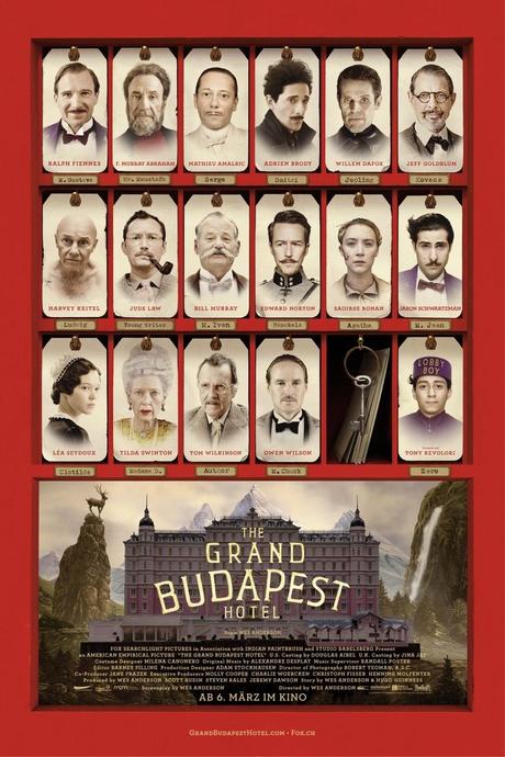 Ralph Fiennes lidera la película con mejor reparto del año: El gran hotel Budapest