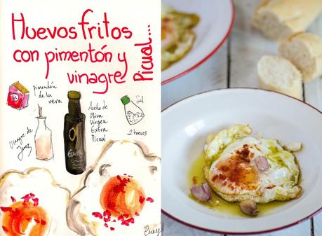 Huevos fritos con pimentón y vinagre de Jerez  #gastroaoves; La Acidez (I Parte)