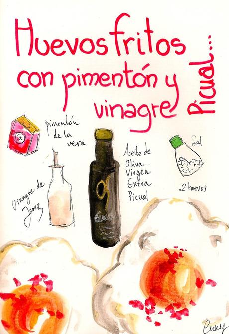 Huevos fritos con pimentón y vinagre de Jerez  #gastroaoves; La Acidez (I Parte)