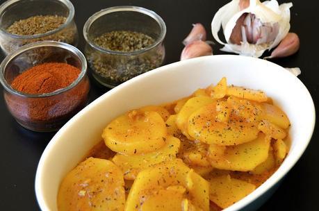 Patatas al ajillo pastor de Ubeda, Jaén receta paso a paso-2