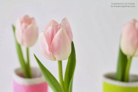 Jarrones de tela para recibir a la primavera - DIY