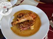 Pollo sidra manzanas