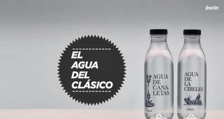 botella de agua de canaletas y de cibeles
