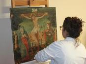 restauración recupera retablo gótico iglesia Cutanda