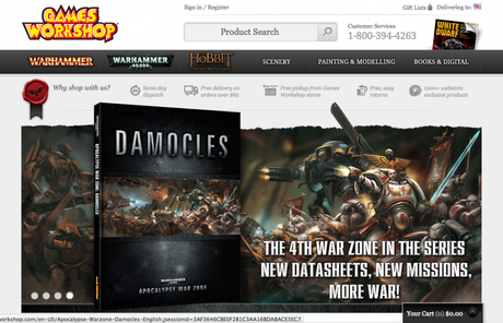 La pagina web de GW,en obras