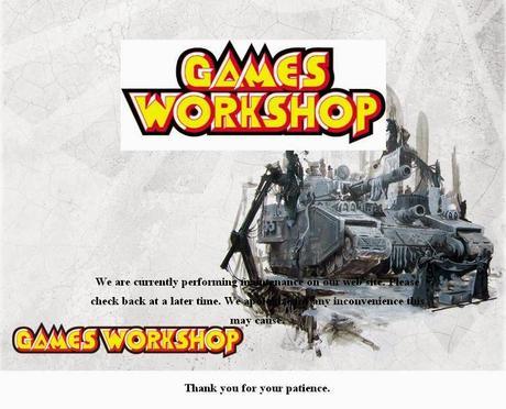 La pagina web de GW,en obras