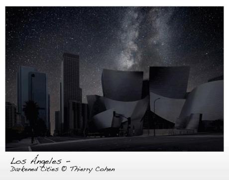 Los Ángeles interpretado por Thierry Cohen en la serie fotográfica Darkened Cities.