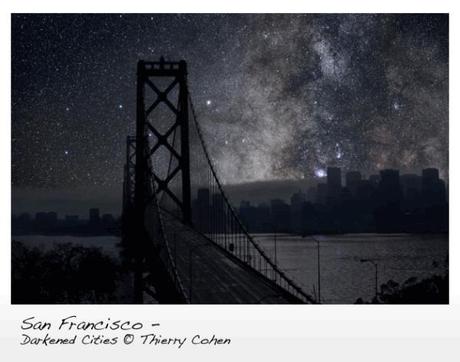 Puente de San Francisco, interpretado por Thierry Cohen en la serie fotográfica Darkened Cities.
