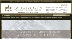 Dolores Campos Carles: Ropa blanca para hoteles y empresas logodolorescarles