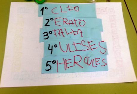 MUSAS Y HÉROES GRIEGOS NOS VISITAN