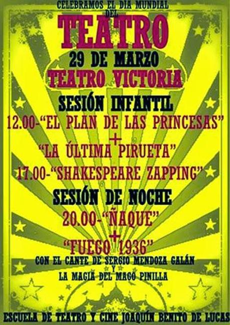 PROGRAMACIÓN DÍA MUNDIAL DEL TEATRO