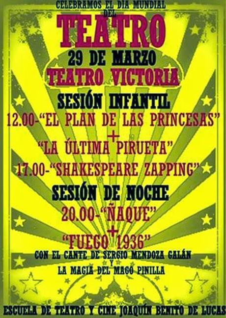 PROGRAMACIÓN DÍA MUNDIAL DEL TEATRO