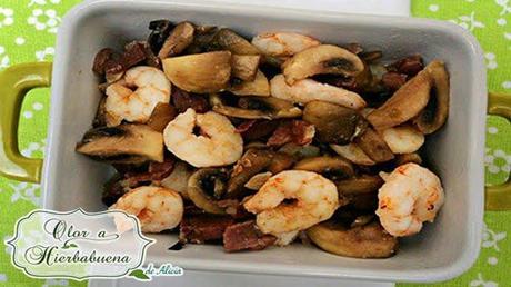 Recetas Dukan con Champiñones: con jamón y gambas