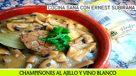 Recetas Dukan con Champiñones:  Champiñones al ajillo