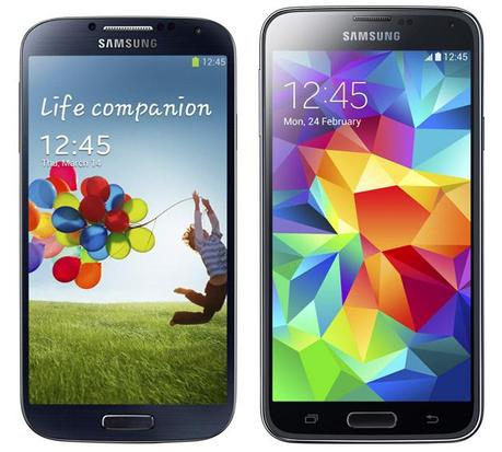 galaxy s4 s5 comparison