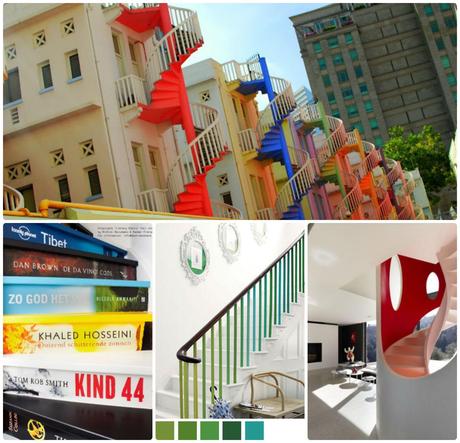 handmade color staircase