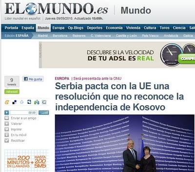 Serbia reconoce que la independencia de Kosovo no fue ilegal (anexo al post 