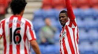 El ghanés Gyan se estrena como goleador en el Sunderland