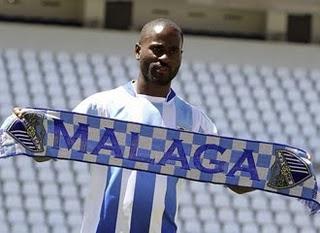 El ghanés Quincy marca en la victoria del Málaga en Zaragoza( 3-5)