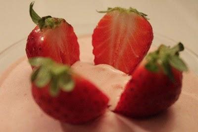 Mousse de fresas