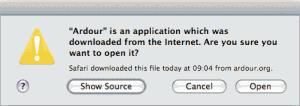 Desactivar el mensaje “aplicacion descargada de Internet” de Mac OS X