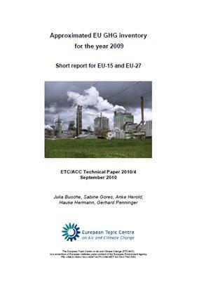 Estimación de la AEMA sobre emisiones de GEI en Europa 2009