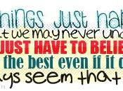 Things just happen.