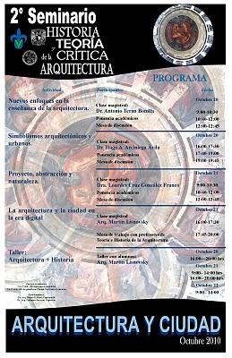 Invitación Especial: 2º Seminario de HTC de la Arquitectura en la FAUV, Xalapa