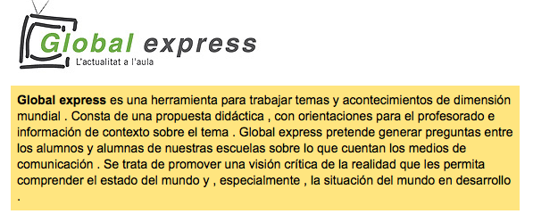 Global express: la actualidad llevada al aula