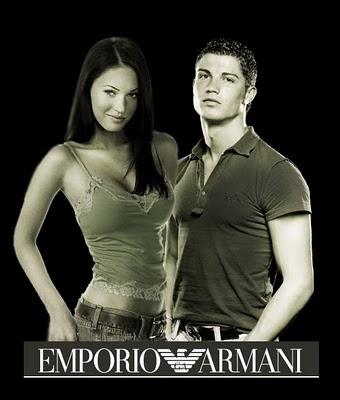 CRISTIANO RONALDO Y MEGAN FOX POR EMPORIO ARMANI