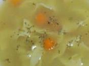 Celíacos: sopa pollo, vegetales arroz