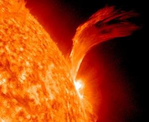 Impresionante erupción solar