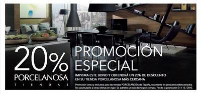 20% de descuento en tiendas Porcelanosa