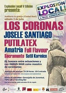 Explosión Local - V Edición. Los conciertos de los Coronas
