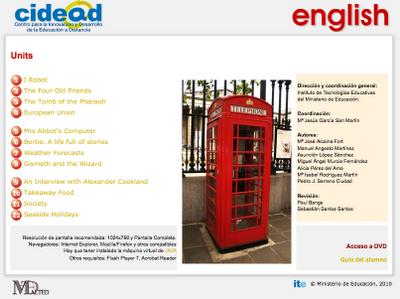 Libro interactivo de Inglés para 4º de la ESO