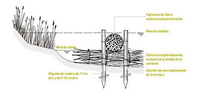 Técnicas de recubrimiento y de estabilización aplicables en ámbitos fluviales