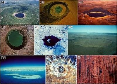 Los cráteres de impacto más grandes que hayan golpeado la Tierra