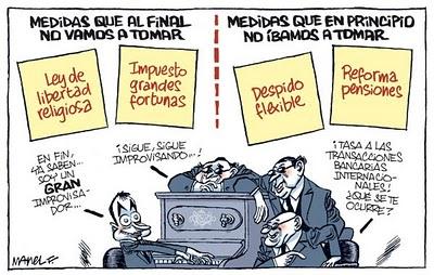 Impuestos y sueldos rebajados para el pueblo; tolerancia para la Monarquía.