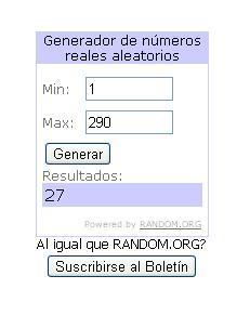 Y la ganadora 2º Sorteo es..