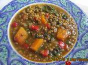 Lentejas vegetales curry