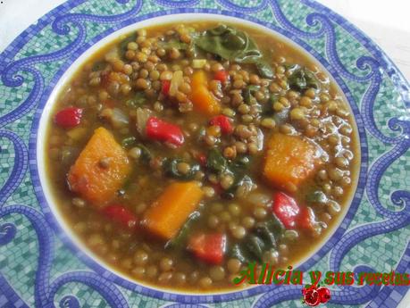 LENTEJAS VEGETALES CON CURRY