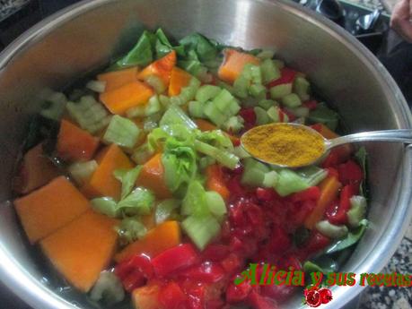 LENTEJAS VEGETALES CON CURRY