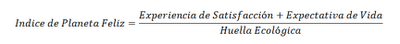 La Huella Ecológica es un factor de Felicidad