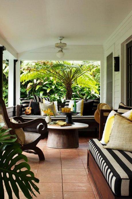 Black and White stripes for living room