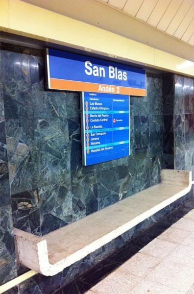 Y al volver la vista atrás… metro-san-blas-actual