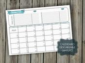 Calendario imprimible para organizar posts blog: ABRIL